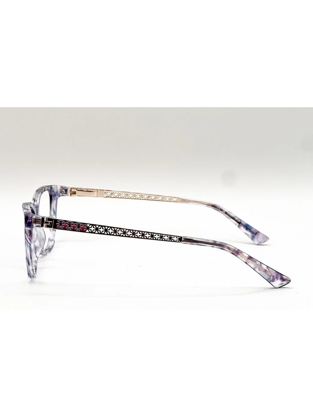 Nicole Miller Sophia C01 Purple Oval Authentic Eyeglass Frames 49-16-130